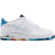 Nike Air Force 1 LV8 GS - White/Imperial Blue/Black/Multi-Color