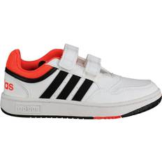 Adidas Trainers adidas Kid's Hoops - Cloud White/Core Black/Bright Red