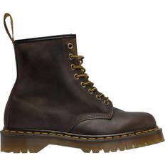 Platform Lace Boots Dr. Martens 1460 Bex Crazy Horse - Dark Brown