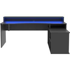 Flair Power W Gaming Desk - Black