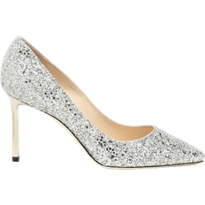 Silver - Women Heels & Pumps Jimmy Choo Romy 85 - Glitter