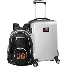 2 Wheels Suitcase Sets Mojo Bengals Deluxe Hardside Spinner Carry-On