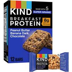 KIND Gluten Free Breakfast Protein Bars Peanut Butter Banana Dark Chocolate