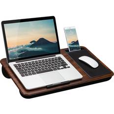 LapGear Home Office Lap Desk for up to 15.6 Laptops Espresso Wood