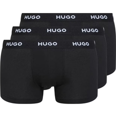 HUGO BOSS Red Men's Underwear HUGO BOSS Logo Waistband Stretch Cotton Trunks 3-pack