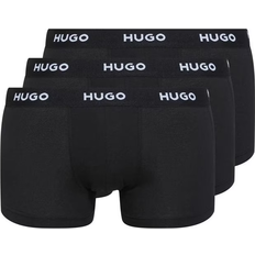 Hugo Boss Blue - Men Underwear Hugo Boss Logo Waistband Stretch Cotton Trunks 3-pack