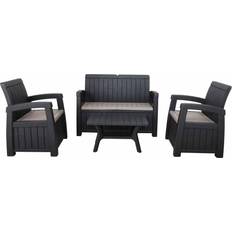 Blue Outdoor Lounge Sets Faro 4 Conversation Outdoor Lounge Set