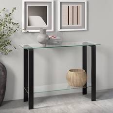 Henn&Hart Asta Blackened Bronze Console Table 35.6x106.7cm