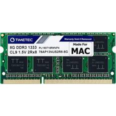 TIMETEC Hynix IC 8GB DDR3 1333MHz PC3-10600 SODIMM Memory Upgrade For MacBook Pro 13-inch /15-inch /17-inch Early/Late 2011, iMac 21.5-inch