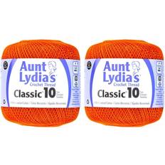 Coats Aunt Lydia's Classic Crochet Thread Size 10-Pumpkin