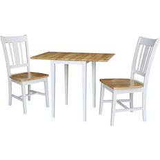 International Concepts Cain Small Dual Drop Leaf Dining Set 2pcs