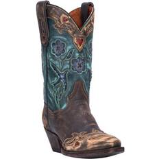 Turquoise - Women High Boots Dan Post Women's Vintage Bluebird Western Boots