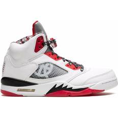 Nike Air Jordan 5 Retro Quai 54 2021 M - White/University Red/Black