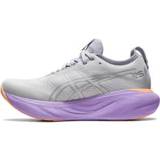 Asics Silver - Women Running Shoes Asics GEL-Nimbus 25 Wide Piedmont Grey/Pure Silver