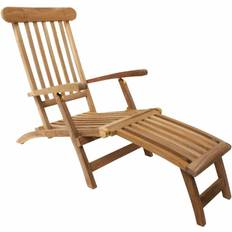 Charles Bentley Teak Steamer Sun Lounger