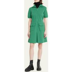 Moncler Black Zip Minidress 999 Black