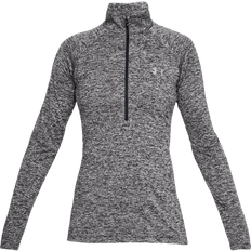 Under Armour Tech Twist with ½-Zip T-shirt - Black/Metallic Silver