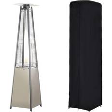 Patio Heaters & Accessories OutSunny Pyramid Patio Heater with Cover 10.5KW