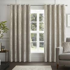 Freemans Natural, 90 Inch Curtina Chateau Damask