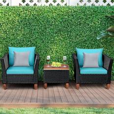 Costway 3PCS Outdoor Lounge Set