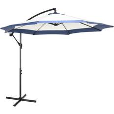 OutSunny OutSunny 10FT Cantilever Umbrella, Offset Patio Umbrella with Cross Base