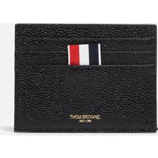 Thom Browne Black Leather Card Holder - 001 BLACK