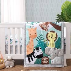 The Peanutshell The Peanutshell Crib Bedding Wild Kingdom, 3 Piece Set