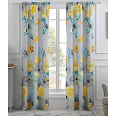 Greenland Home Fashions Decorative Curtains Floral Watercolor Dream