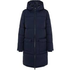 Object Quilted Hooded Coat - Sky Captain