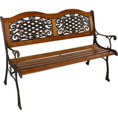 Sunnydaze 2-Person Ivy Crossweave Garden Bench