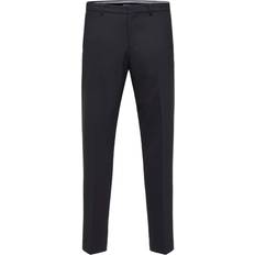 Selected Men Trousers Selected Homme Sorte slim fit-habitbukser-Black Black
