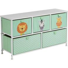 Liberty House Toys Kids Chest of Fabric Drawers Jungle Unit