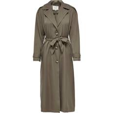 Polyester Coats Only Long Trenchcoat