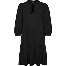 Organic - Organic Fabric - Solid Colours Dresses Vero Moda Pretty Tunic - Black