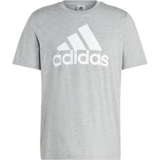 adidas Essentials Single Jersey Big Logo T-shirt - Medium Grey Heather