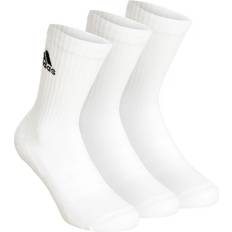 Men - Running Underwear Adidas Sportswear Cushioned Crew Socks 3-packs - White/Black