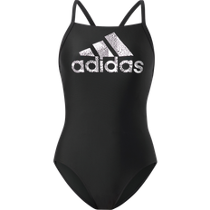 Adidas Big Logo Swimsuit Black White