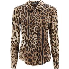 Dolce & Gabbana Leopard-print silk shirt multicoloured