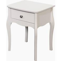 Steens Baroque White Bedside Table 35x45cm