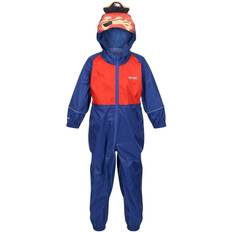 Rain Overalls Regatta Childrens/kids Charco Pirate Waterproof Puddle Suit (new Royal)