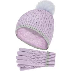 Purple Beanies Children's Clothing Heat Holders – Ice Palace Girls Hat & Gloves