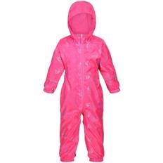 Rain Overalls Regatta Childrens/kids Pobble Mermaid Waterproof Puddle Suit (santorini Sunset)
