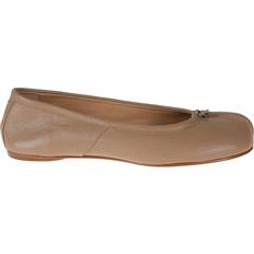 Maison Margiela Tabi Leather Ballet Shoes Nude Tone