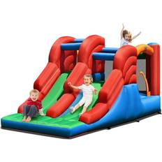 Costway 3 in 1 Dual Slides Jumping Castle Bouncer without Blower