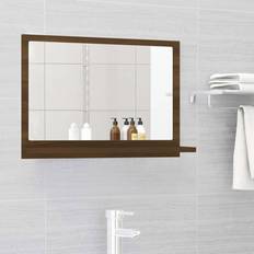 vidaXL Bathroom Mirror Brown