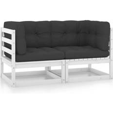 vidaXL Patio 2-Seater with Outdoor Sofa