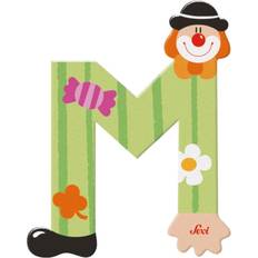 Sevi Wooden letter M, Clown