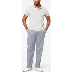 Dockers Men's Stretch Easy Khaki Classic-Fit Flat-Front Pants, 34X30, Grey