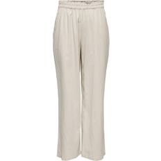 Only Women Trousers & Shorts Only Highwaisted Linen Blend Trousers