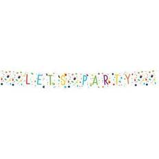 Amscan Wimpelkette Confetti Birthday Papier 185 x 19 cm